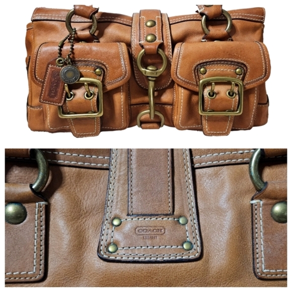 COACH | Mandy 65th Anniversary Legacy Satchel | Women's | Leather | Shoulder Bag - Picture 7 of 16